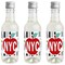Big Dot of Happiness NYC Cityscape - Mini Wine and Champagne Bottle Label Stickers - New York City Party Favor Gift for Women and Men - Set of 16